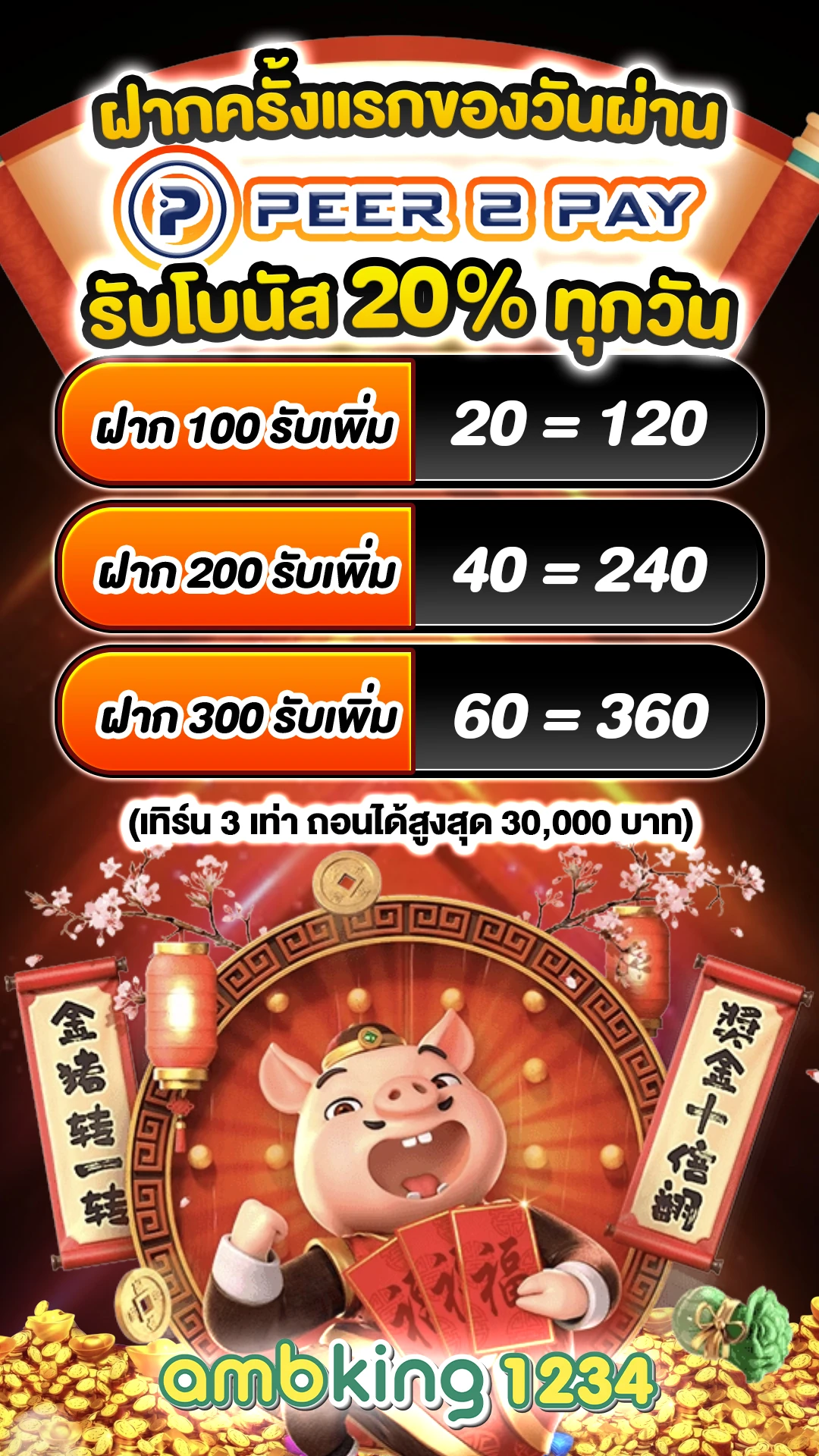 เว็บตรง สล็อต ฝากถอน ไม่มีขั้นต่ำ 1 บาทก็ ถอนได้ - แบนเนอร์โปรโมชั่น
