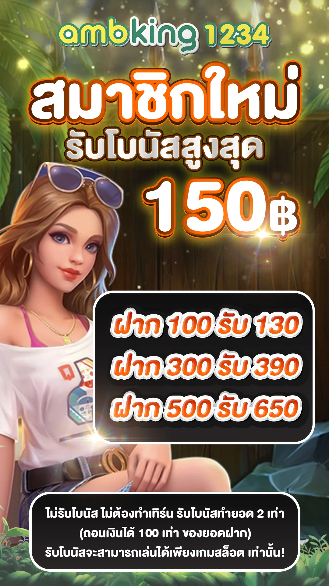 เครดิตฟรี ไม่มี เงื่อนไข ได้จริง - แบนเนอร์โปรโมชั่น